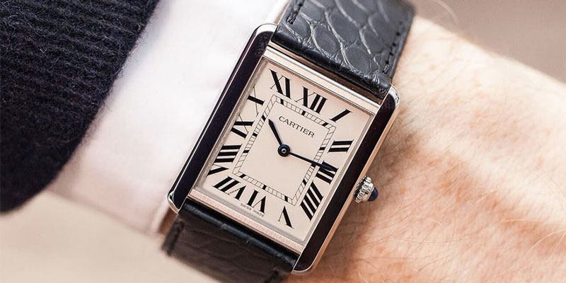 square face cartier watch